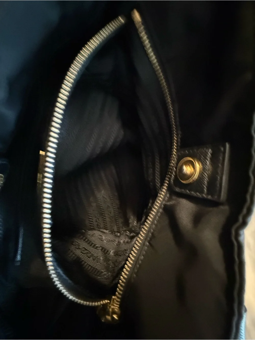 Prada black nylon